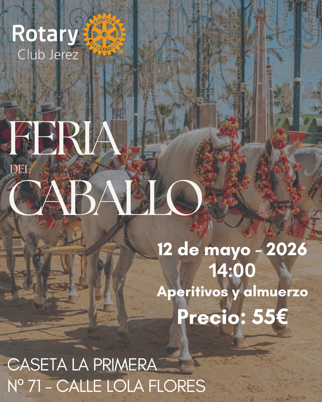 Almuerzo Solidario – Feria del Caballo 2026 | Rotary Club Jerez